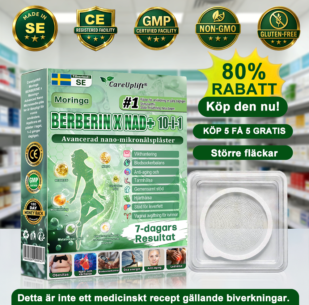 Begränsat till 10 lådor 🌟 Careuplift® — exklusiv 30 % rabatt, nå dina viktminskningsmål! En sällsynt möjlighet — kommer inte att vara tillgänglig igen förrän nästa år, missa inte det! 180 dagars pengarna-tillbaka-garanti, full återbetalning utan risk!