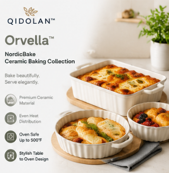 helvetiqoo™ Orvella™ NordicBake Ceramic Baking Collection